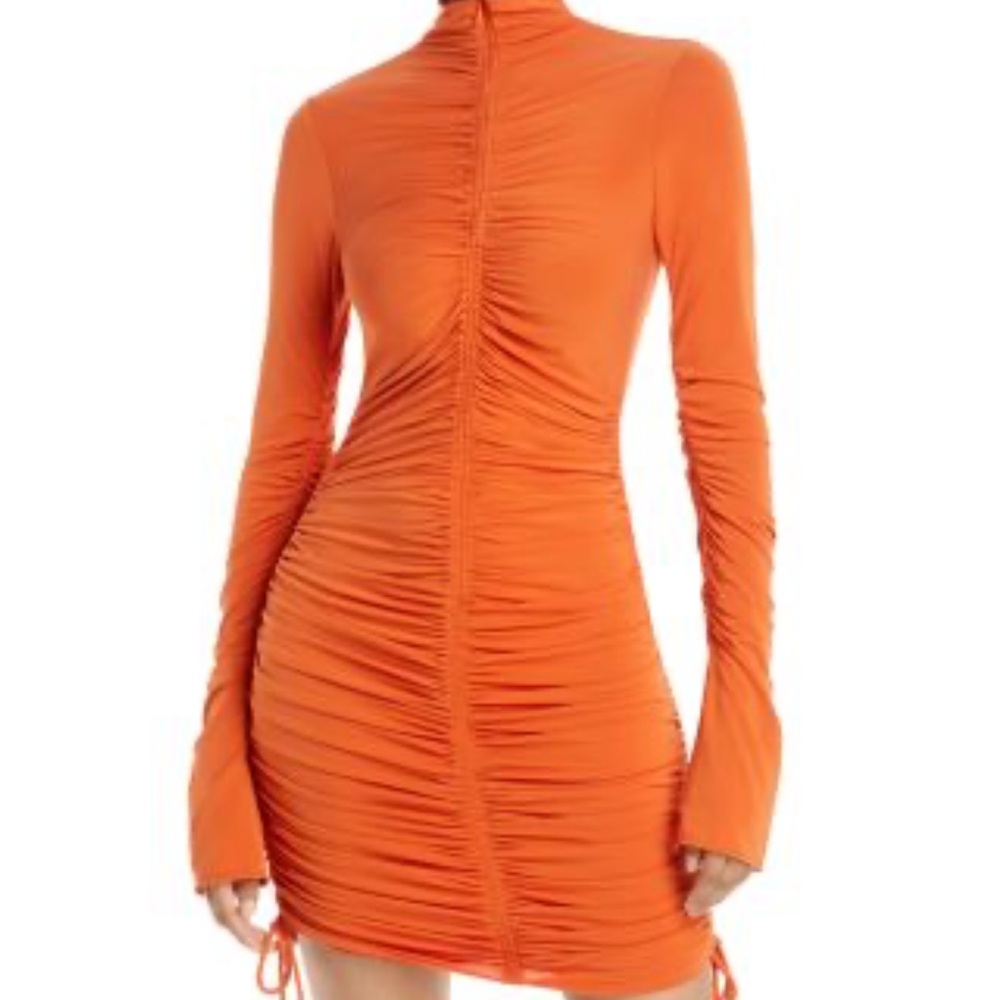 ALC Nolan Zip front Dress Orange large